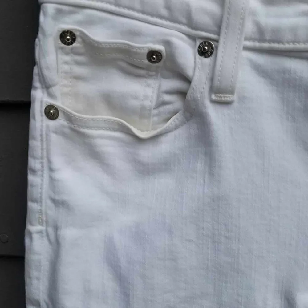 J Crew White Lookout High Rise Skinny Crop Jeans size 29
